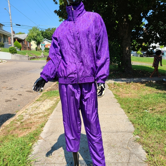 Vintage Pants - SOLD Vintage Out Brook Purple Windbreaker Track Suit